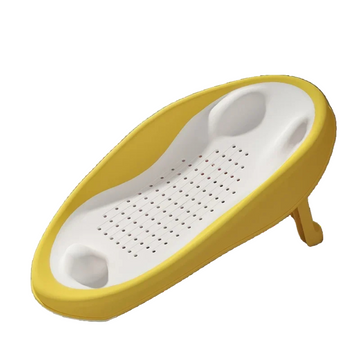 Foldable Baby Bath Seat – Non-Slip PP Shower Net with Ergonomic Backrest | Easy Clean Toddler Bath Seat