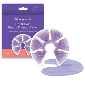 Hot & Cold Breast Therapy Packs with Covers, 2 Pack