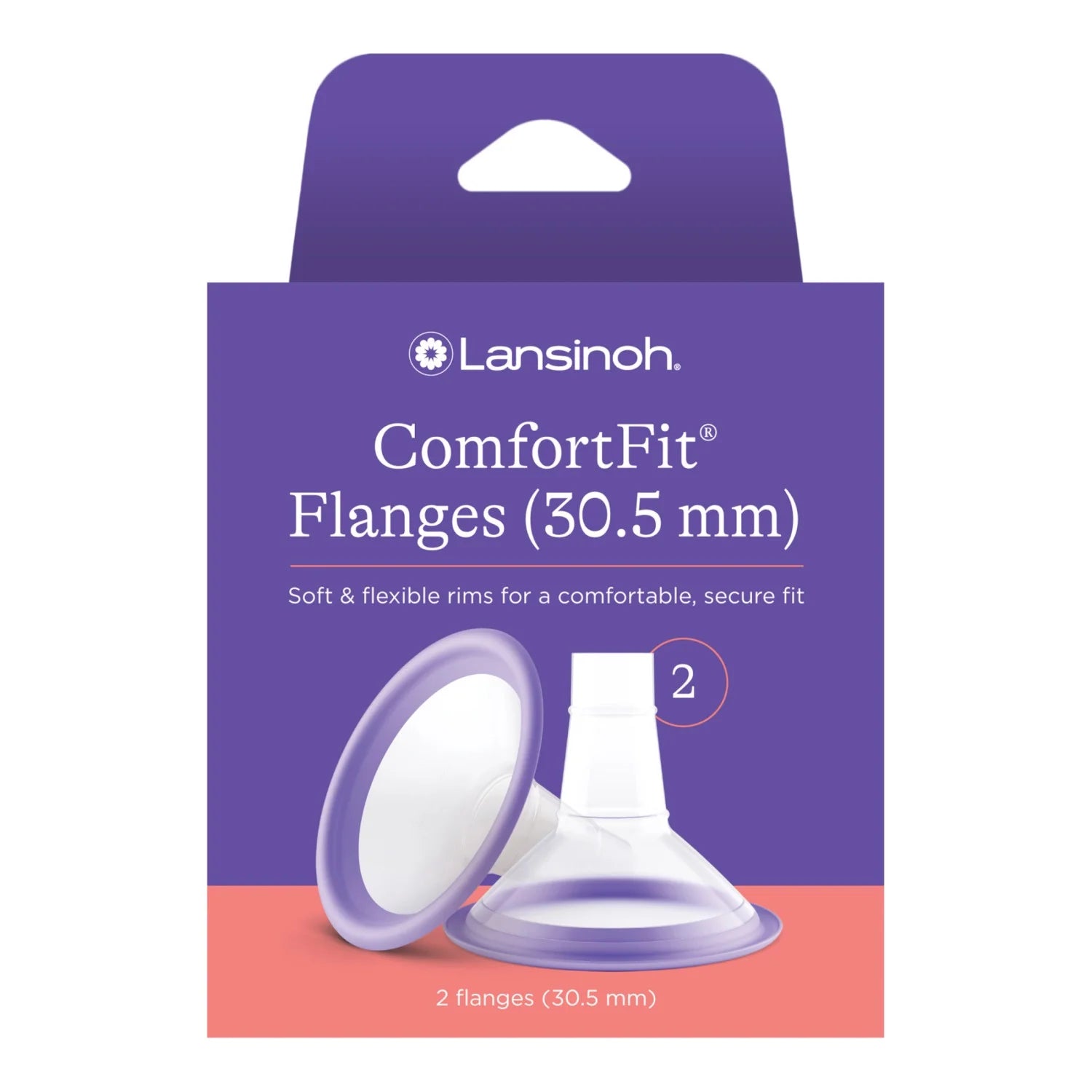 Comfortfit Breast Pump Flanges 30.5Mm, 2 Ct