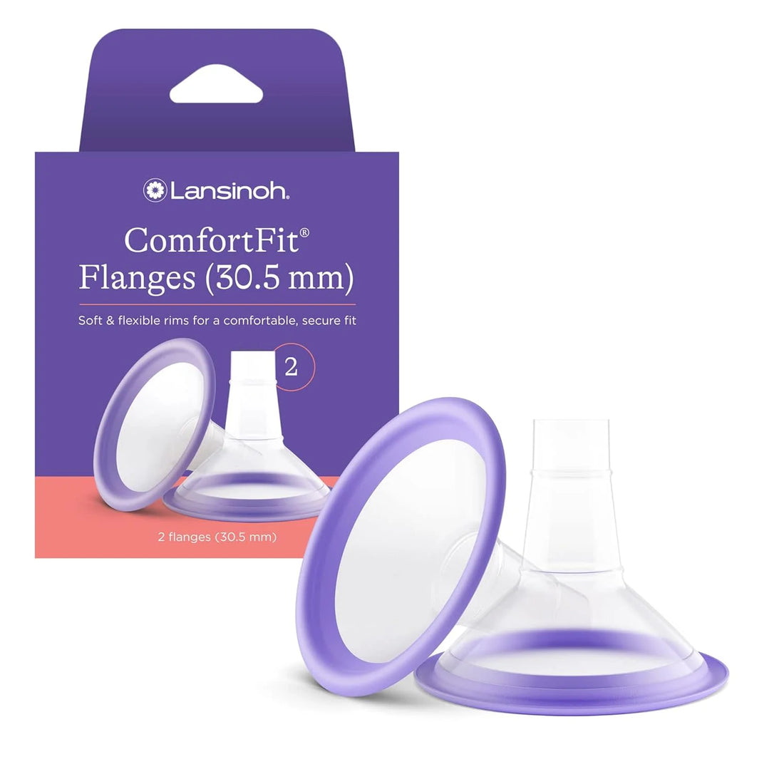 Comfortfit Breast Pump Flanges 30.5Mm, 2 Ct