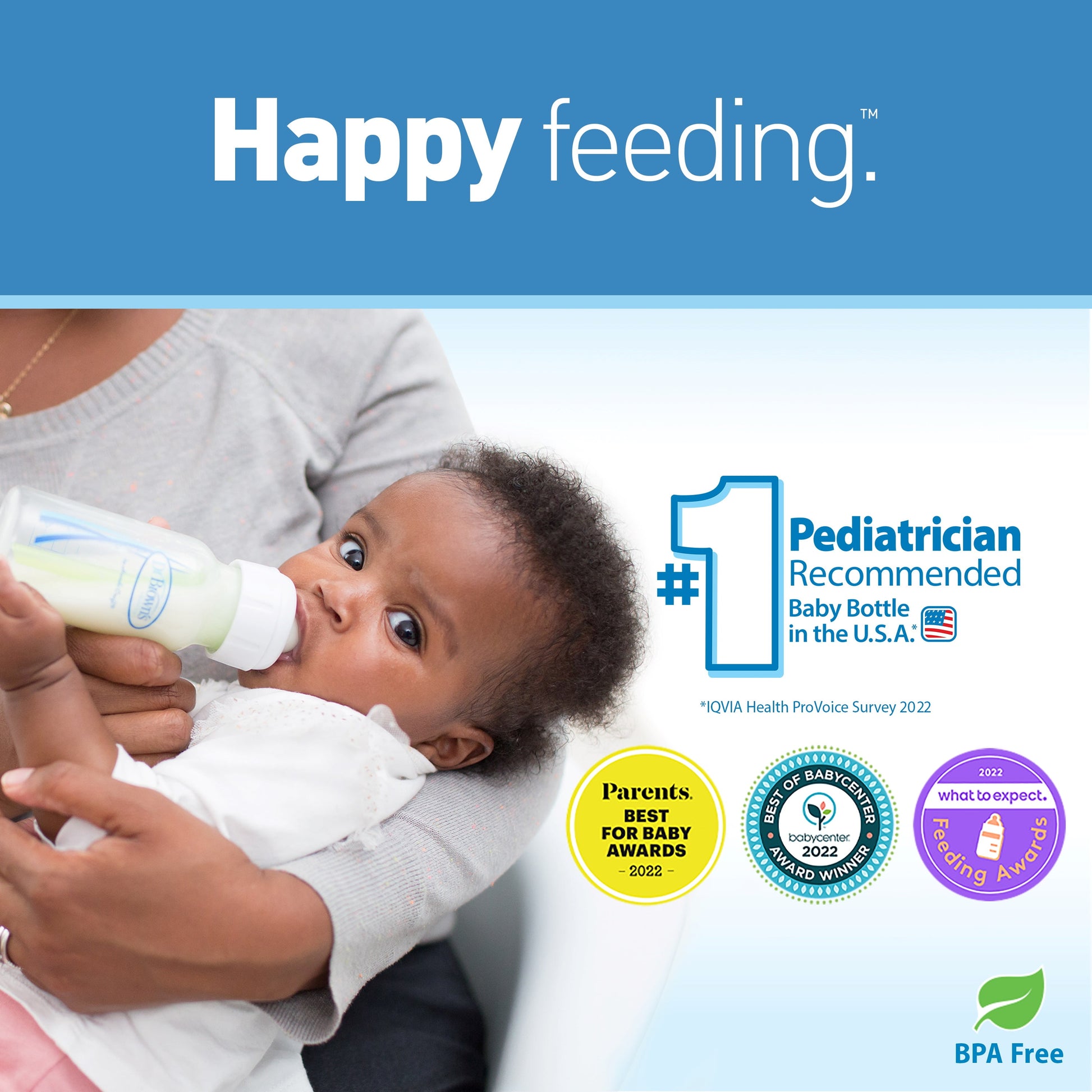 Natural Flow Anti-Colic Options+ Narrow Baby Bottle, 2Oz/60Ml, Preemie Flow, 0M+, 2 Pack