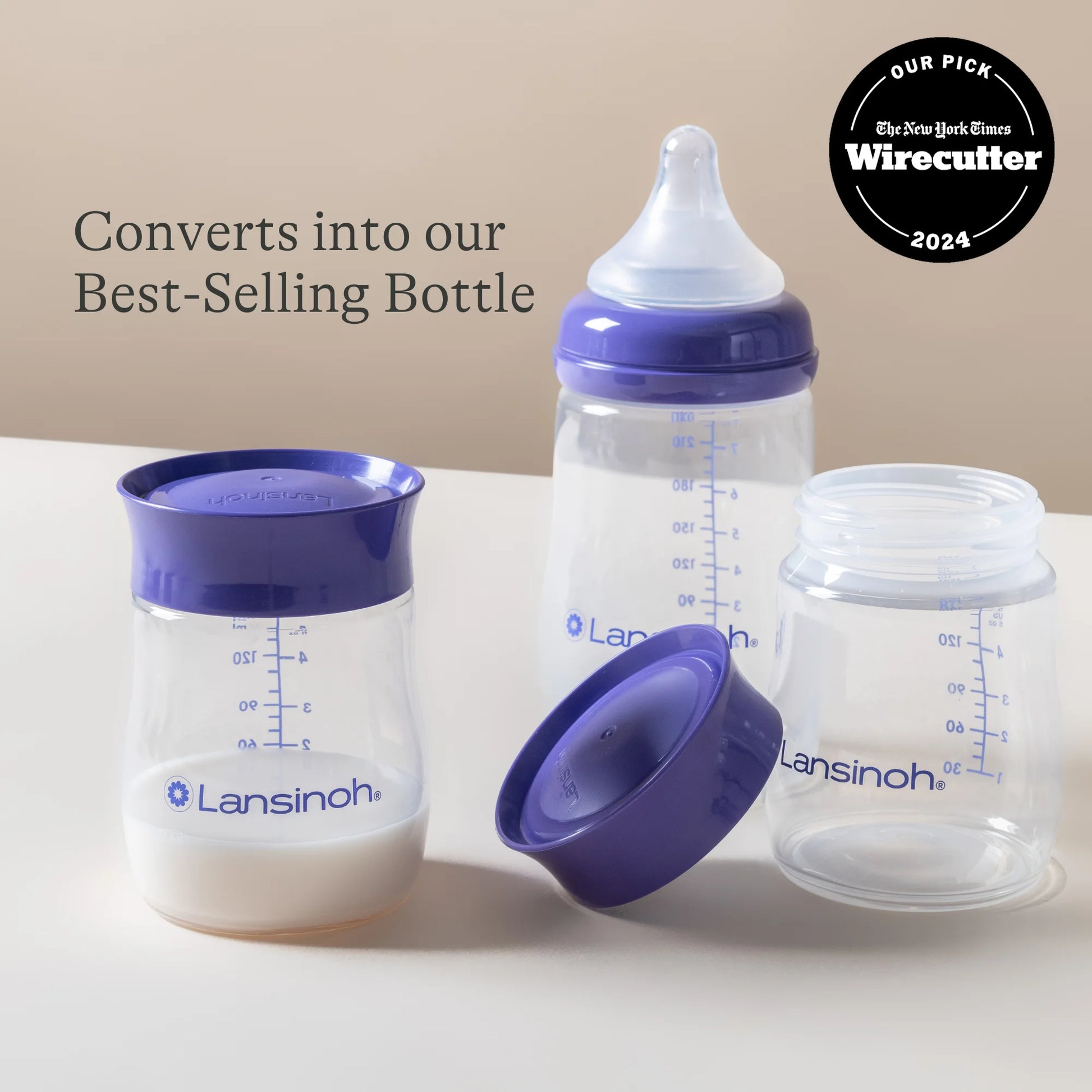 Breastmilk Storage Breast Pump Bottles, 4 Count