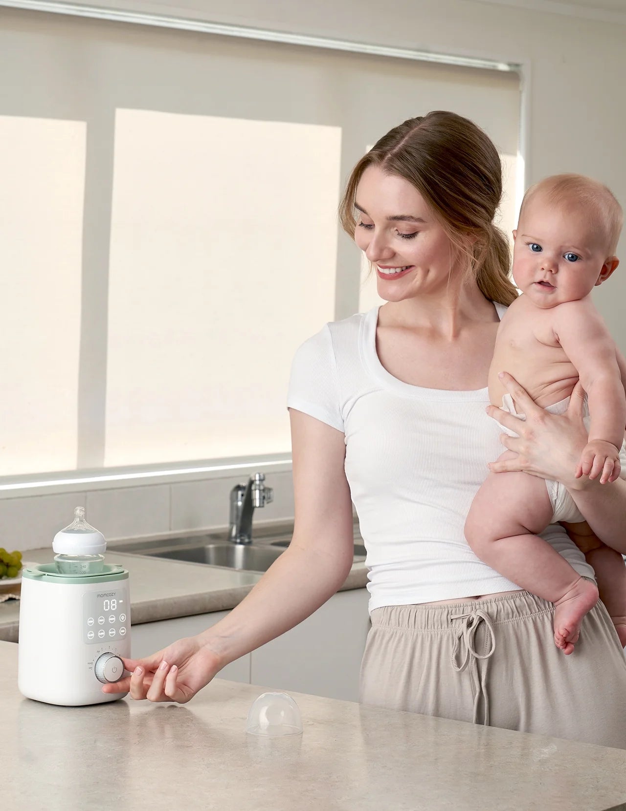 Baby Bottle Warmer for Breastmilk, Safe Warm Water Bath, Fits Most Feeding Bottles