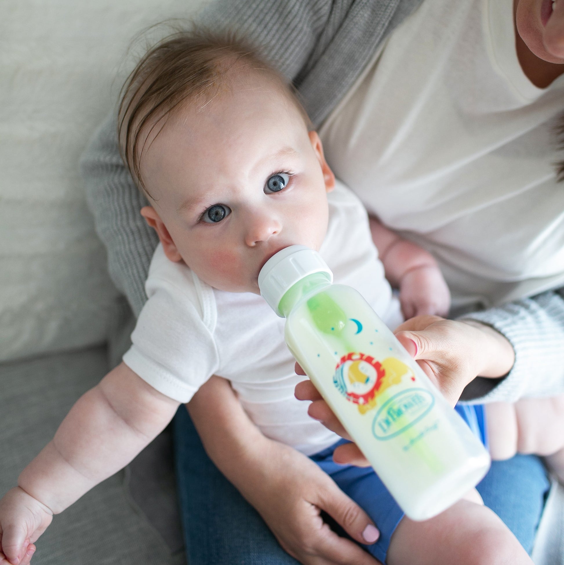 Natural Flow Anti-Colic Options+ Narrow Baby Bottle, Fox/Lion, 8 Oz, 0M+, 2 Pack
