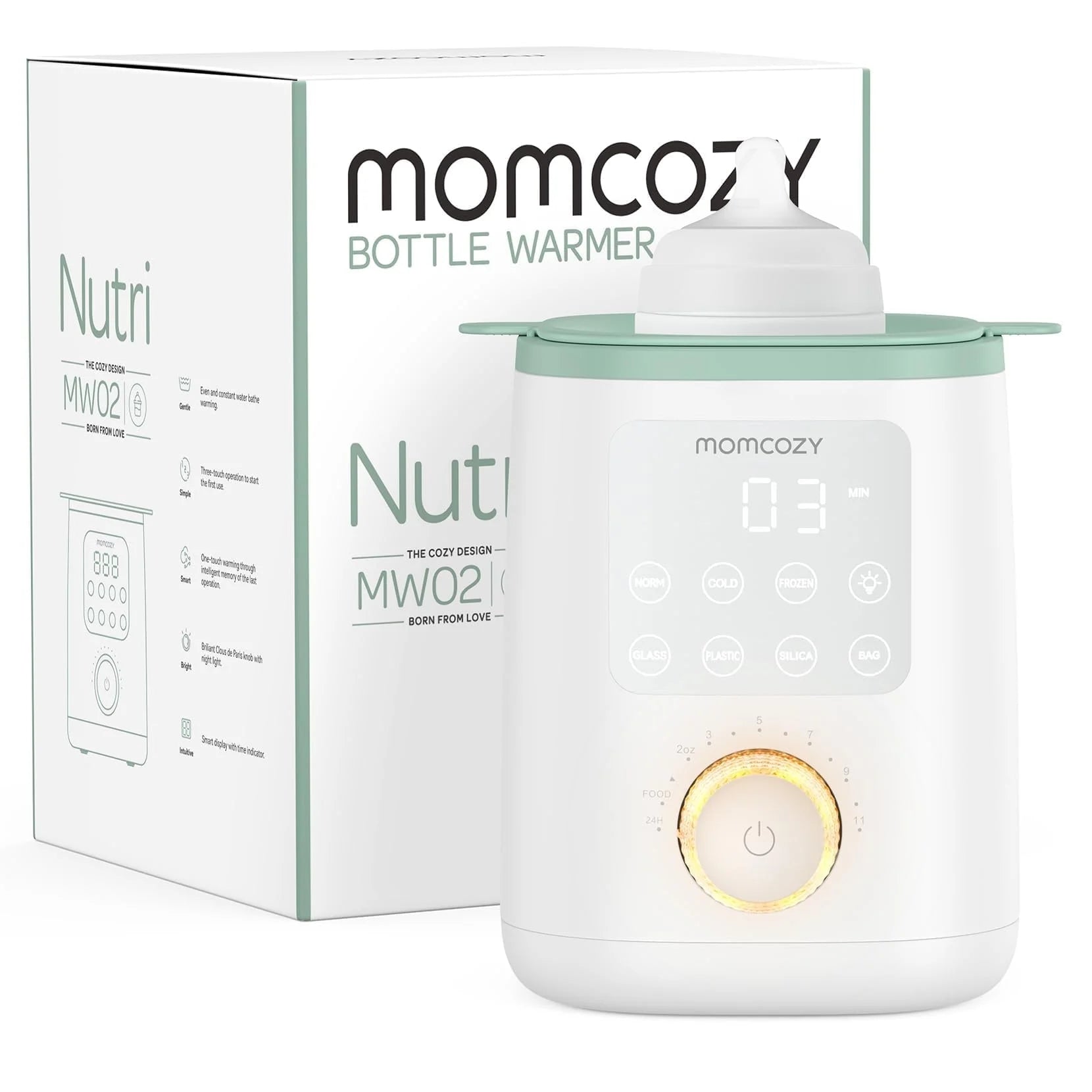 Baby Bottle Warmer for Breastmilk, Safe Warm Water Bath, Fits Most Feeding Bottles
