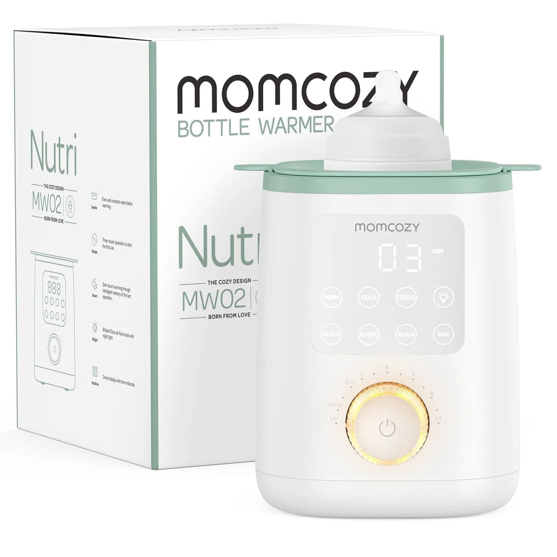 Baby Bottle Warmer for Breastmilk, Safe Warm Water Bath, Fits Most Feeding Bottles