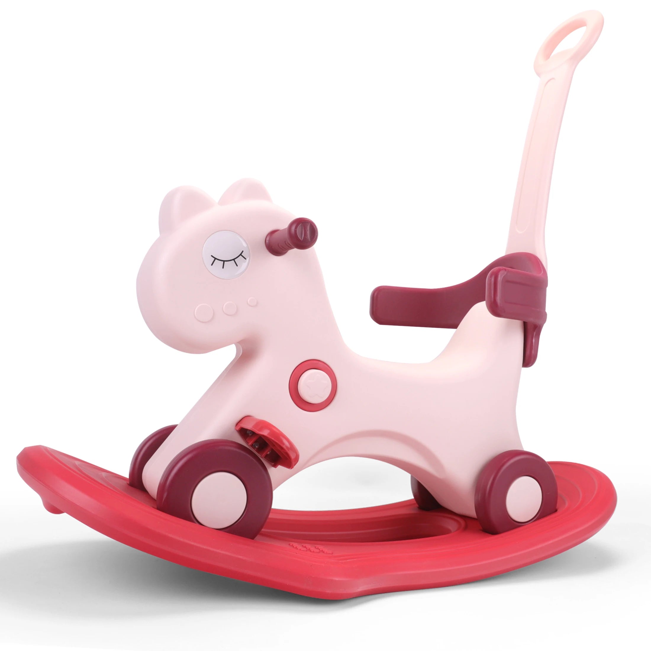 Toddler Rocking Horse – 4-in-1 Ride-On Toy with Safety Handle for Ages 1–3