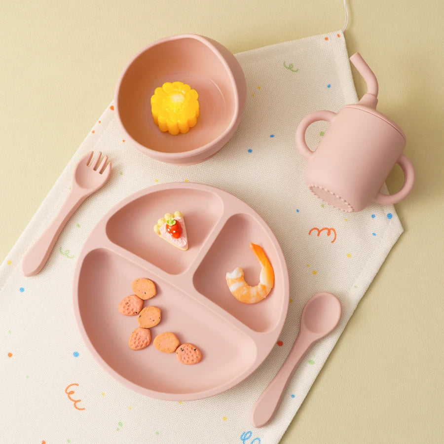 BPA Free Silicone Baby Feeding Set