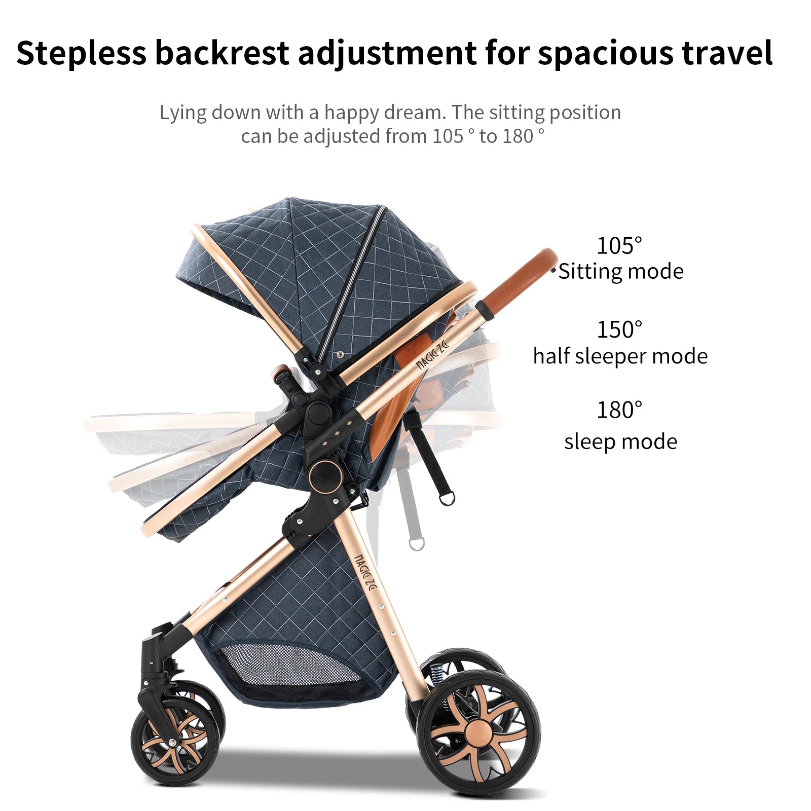 MoLi 3-in-1 Baby Stroller Travel System – Lightweight Car Seat & Bassinet Combo for Infants