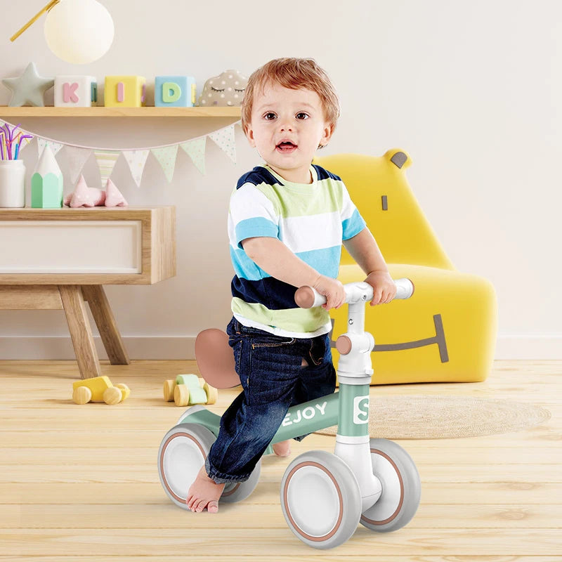 Sejoy Baby Balance Bike – 4-Wheel Toddler Bicycle for 10–36 Months