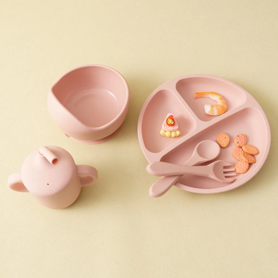 BPA Free Silicone Baby Feeding Set