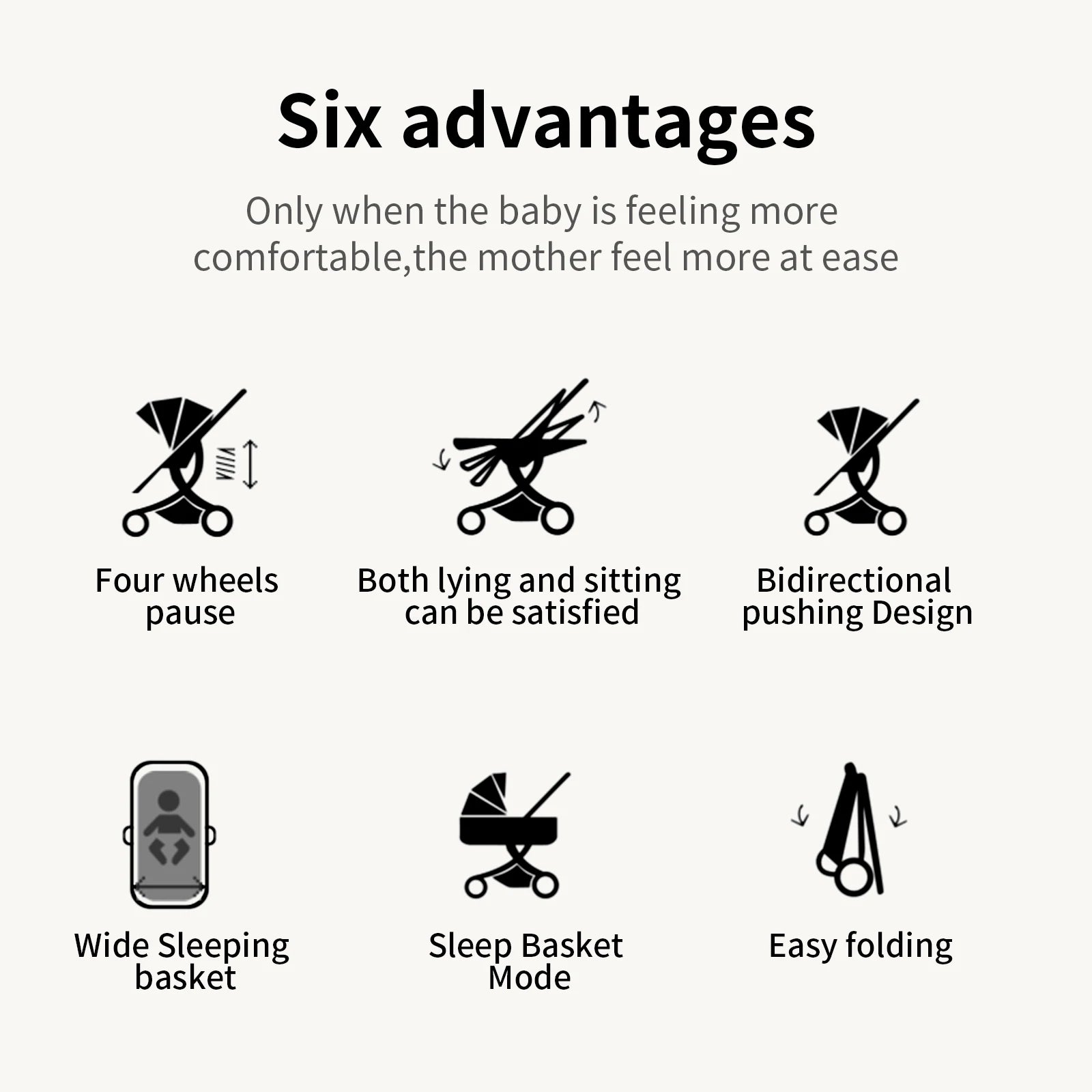 MoLi 3-in-1 Baby Stroller Travel System – Lightweight Car Seat & Bassinet Combo for Infants