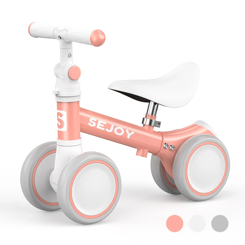 Sejoy Baby Balance Bike – 4-Wheel Toddler Bicycle for 10–36 Months