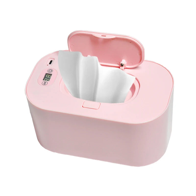 Baby Wipe Warmer with Digital Display – Large Capacity USB Powered Dispenser with Adjustable Heat