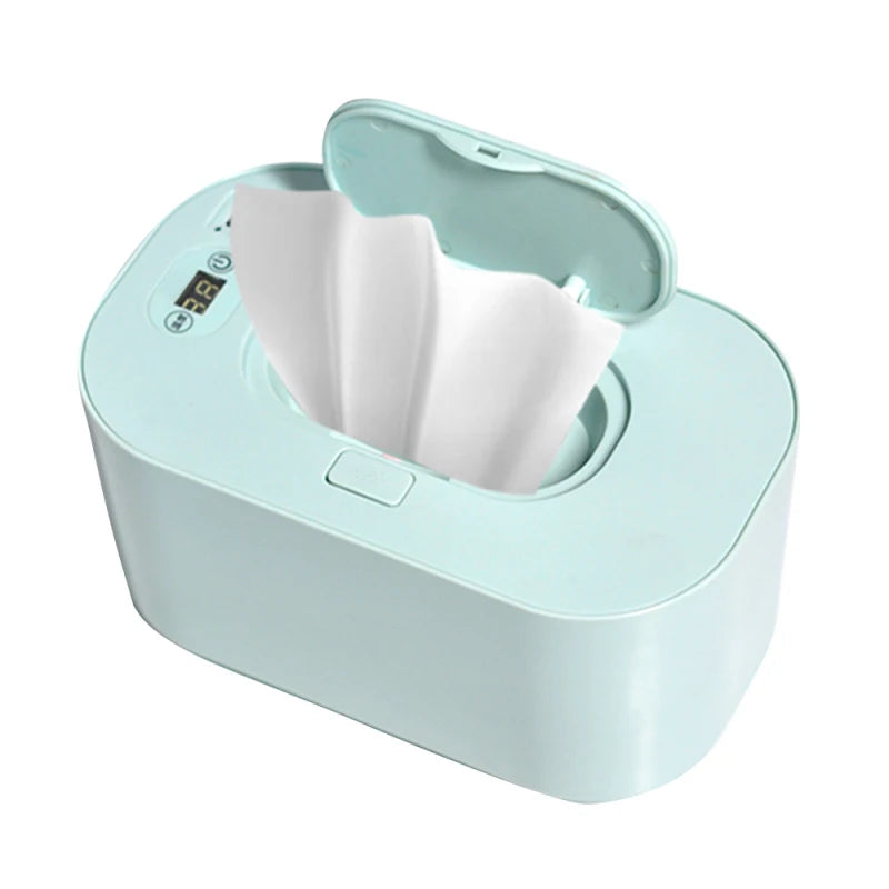 Baby Wipe Warmer with Digital Display – Large Capacity USB Powered Dispenser with Adjustable Heat