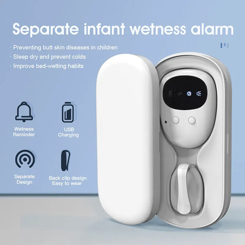 Wireless Bedwetting Alarm – Nocturnal Enuresis Pee Alarm for Children, Toddlers & Elderly | Potty Training Device with Sound & Vibration