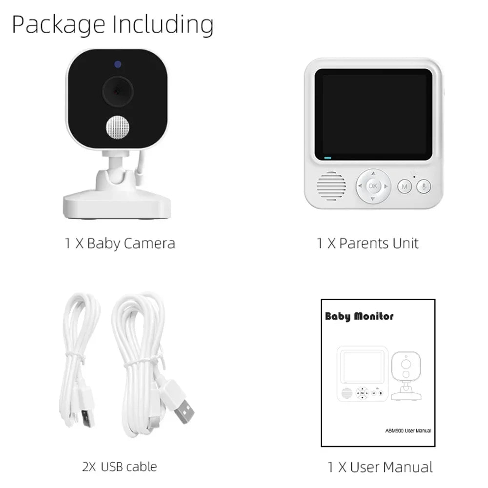 Baby Monitor – Wireless Night Vision Camera with Two-Way Audio & Temperature Display
