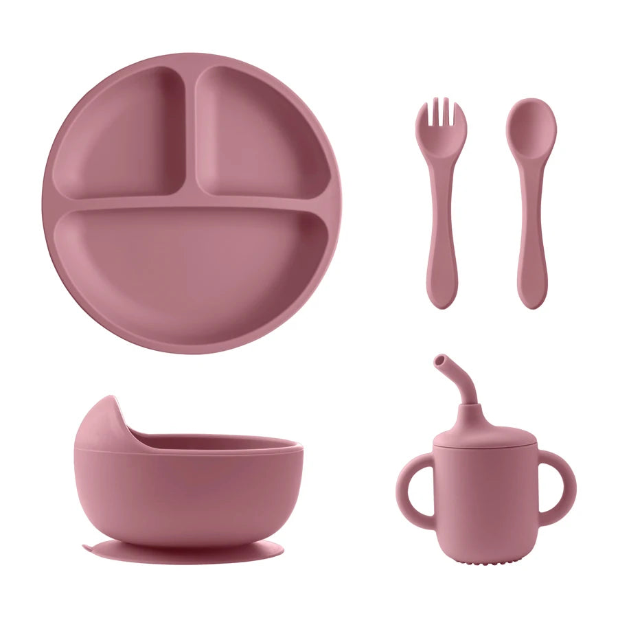 BPA Free Silicone Baby Feeding Set