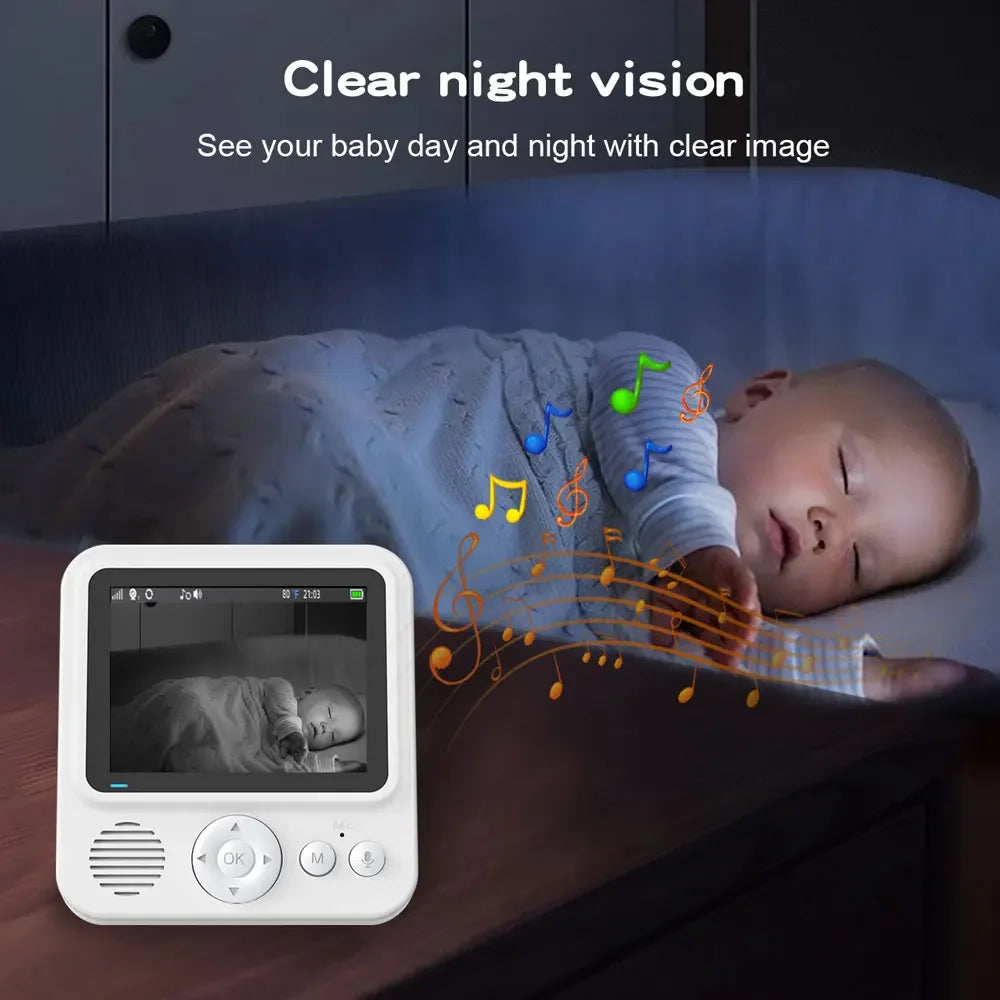 Baby Monitor – Wireless Night Vision Camera with Two-Way Audio & Temperature Display