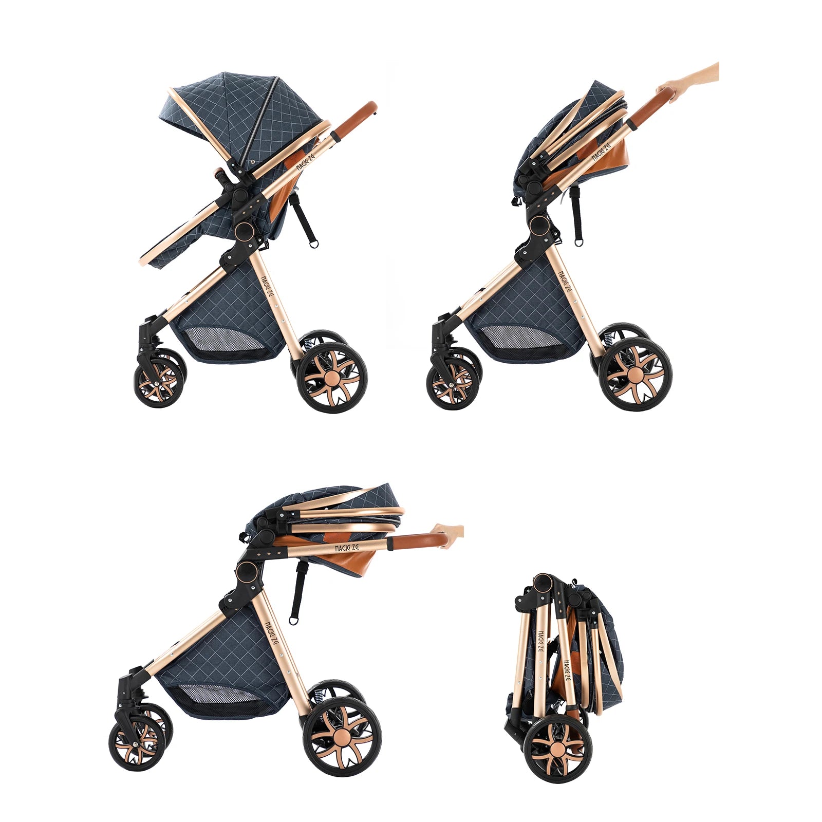MoLi 3-in-1 Baby Stroller Travel System – Lightweight Car Seat & Bassinet Combo for Infants