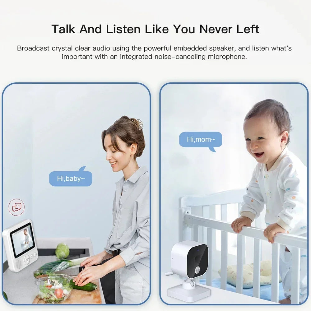 Baby Monitor – Wireless Night Vision Camera with Two-Way Audio & Temperature Display