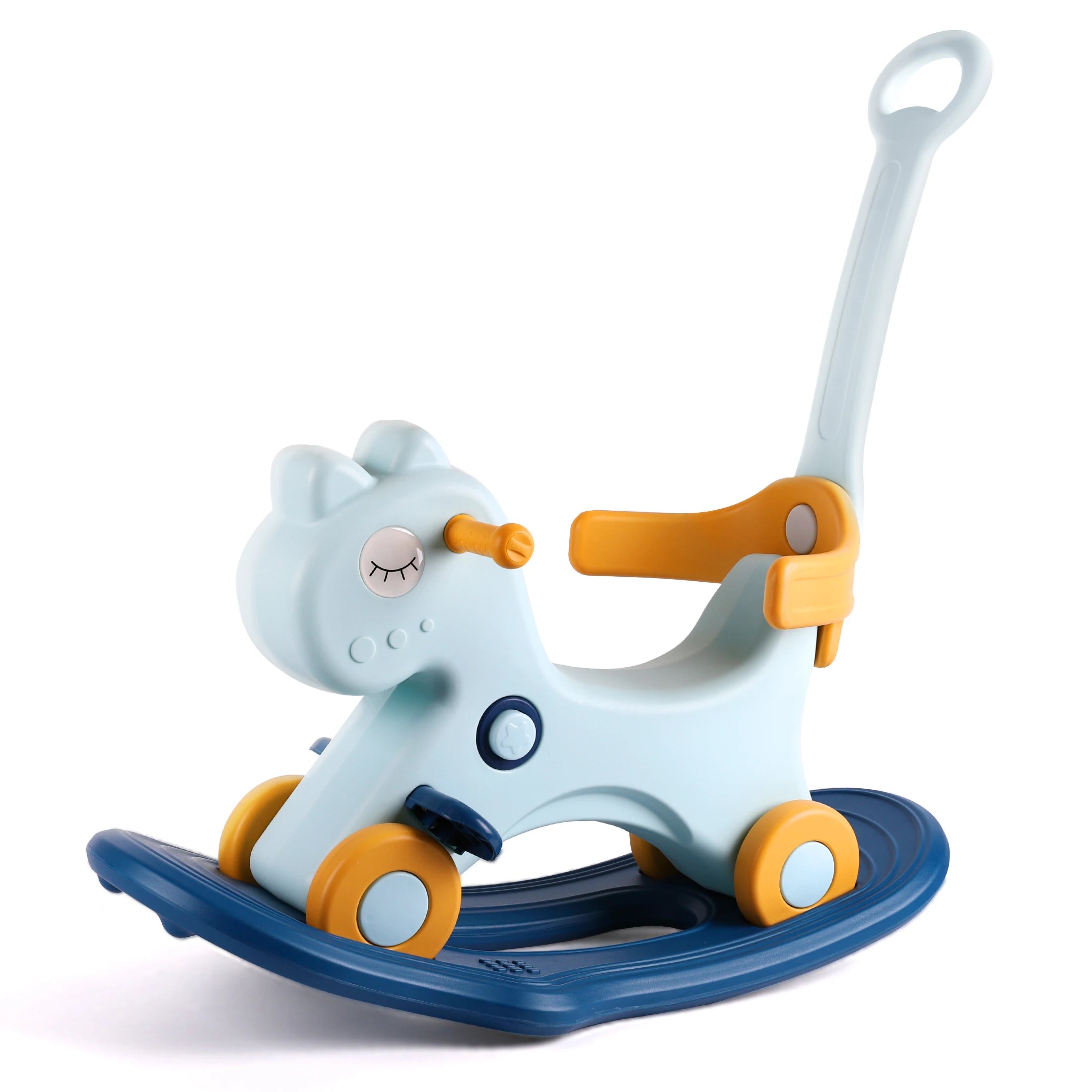 Toddler Rocking Horse – 4-in-1 Ride-On Toy with Safety Handle for Ages 1–3