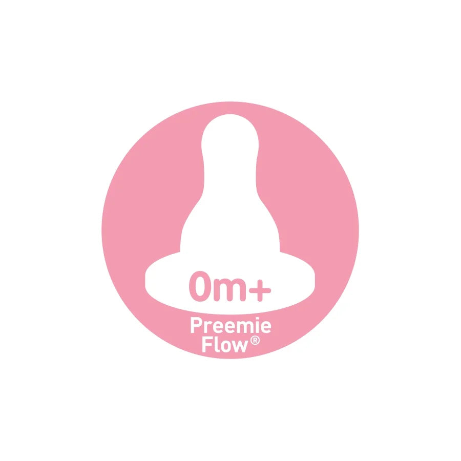 Natural Flow Anti-Colic Options+ Narrow Baby Bottle, 2Oz/60Ml, Preemie Flow, 0M+, 2 Pack