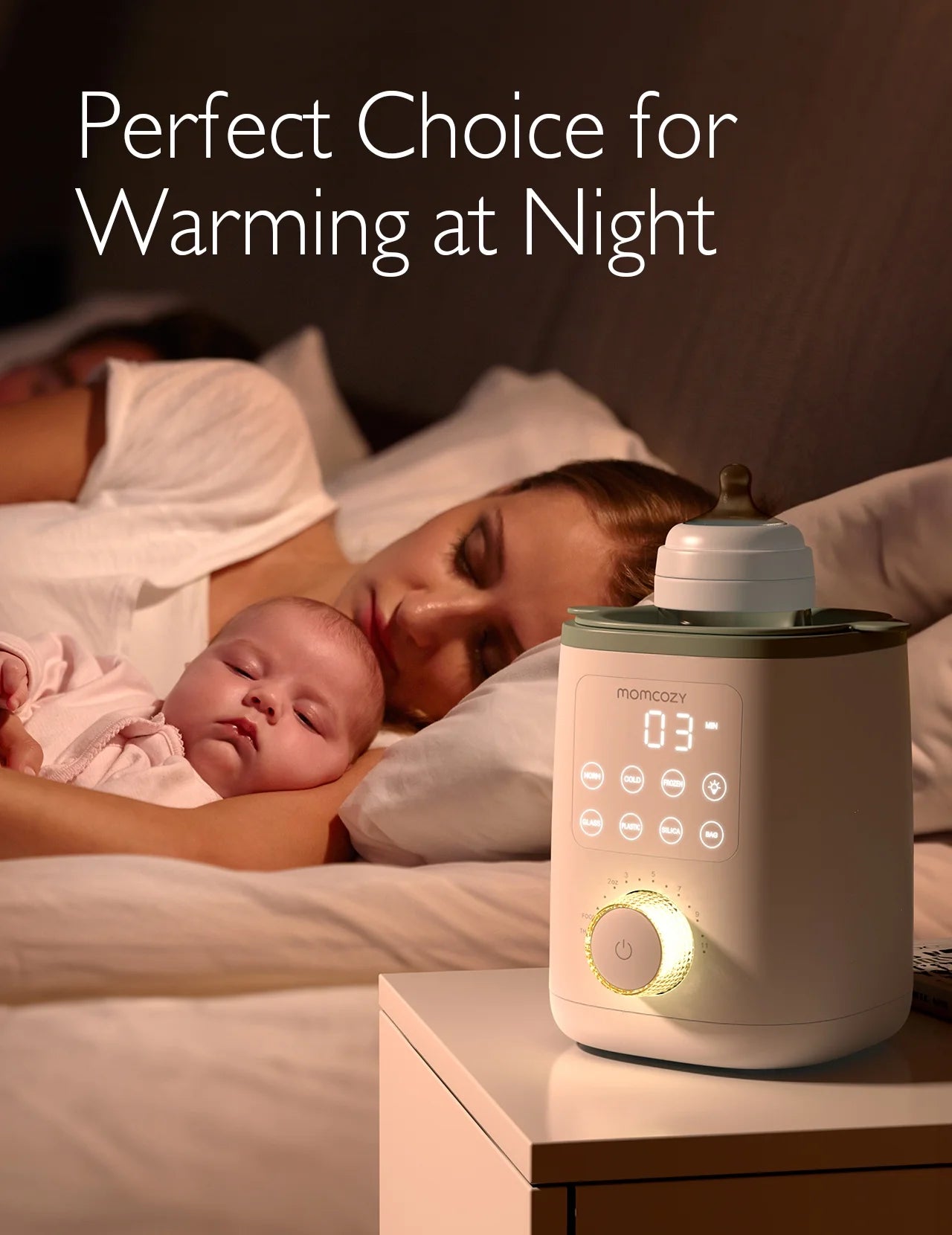 Baby Bottle Warmer for Breastmilk, Safe Warm Water Bath, Fits Most Feeding Bottles
