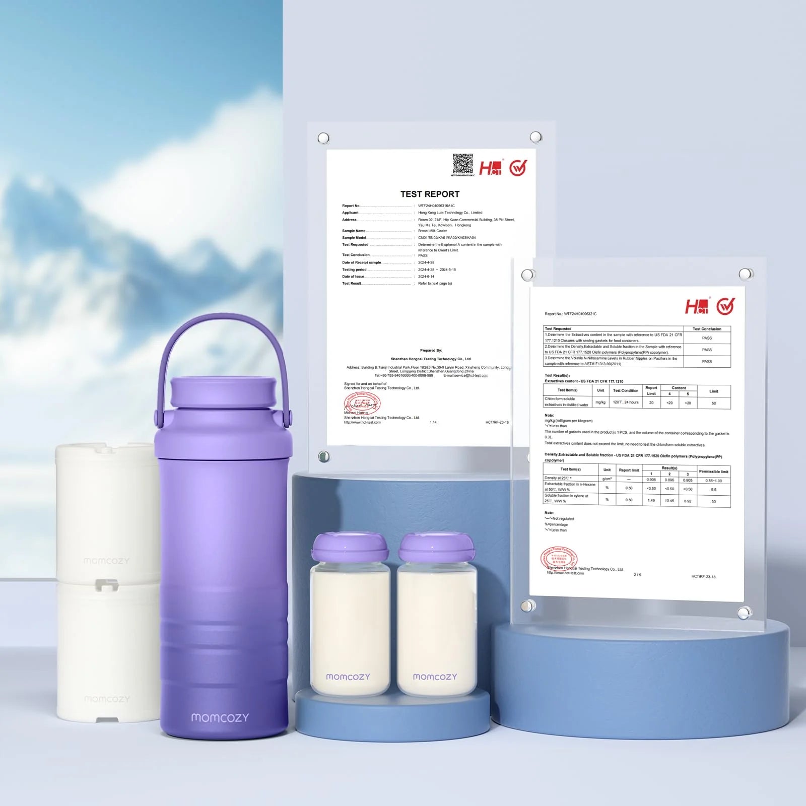 Breast Milk Cooler Offers 24H+ Extended Cooling with 360° Surround Cooling Tube Technology, Keeping Breast Milk Fresh and Nutrient-Rich during Outdoor