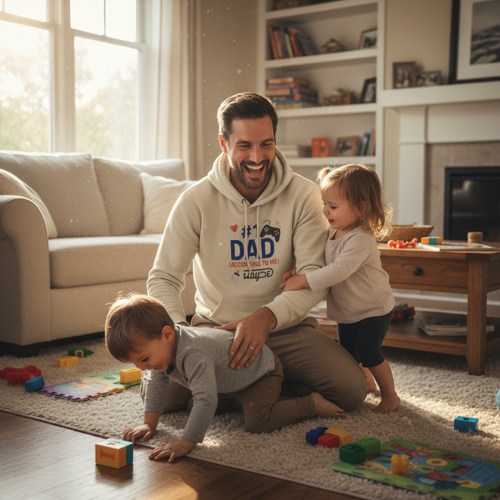 Funny Gaming Dad Hoodie | Father’s Day Gift | Cozy Fleece Sweatshirt