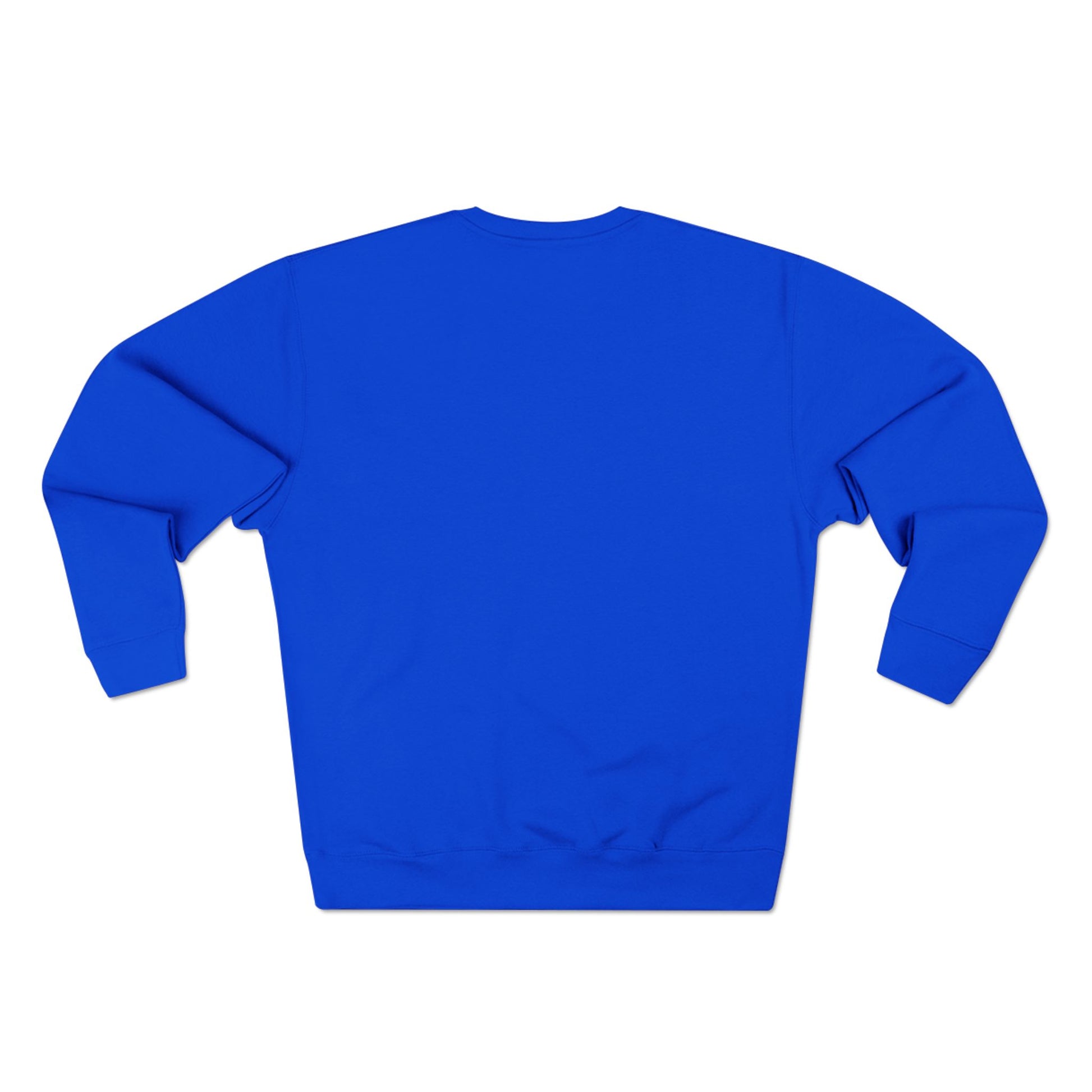 Blue sweatshirt on a white background