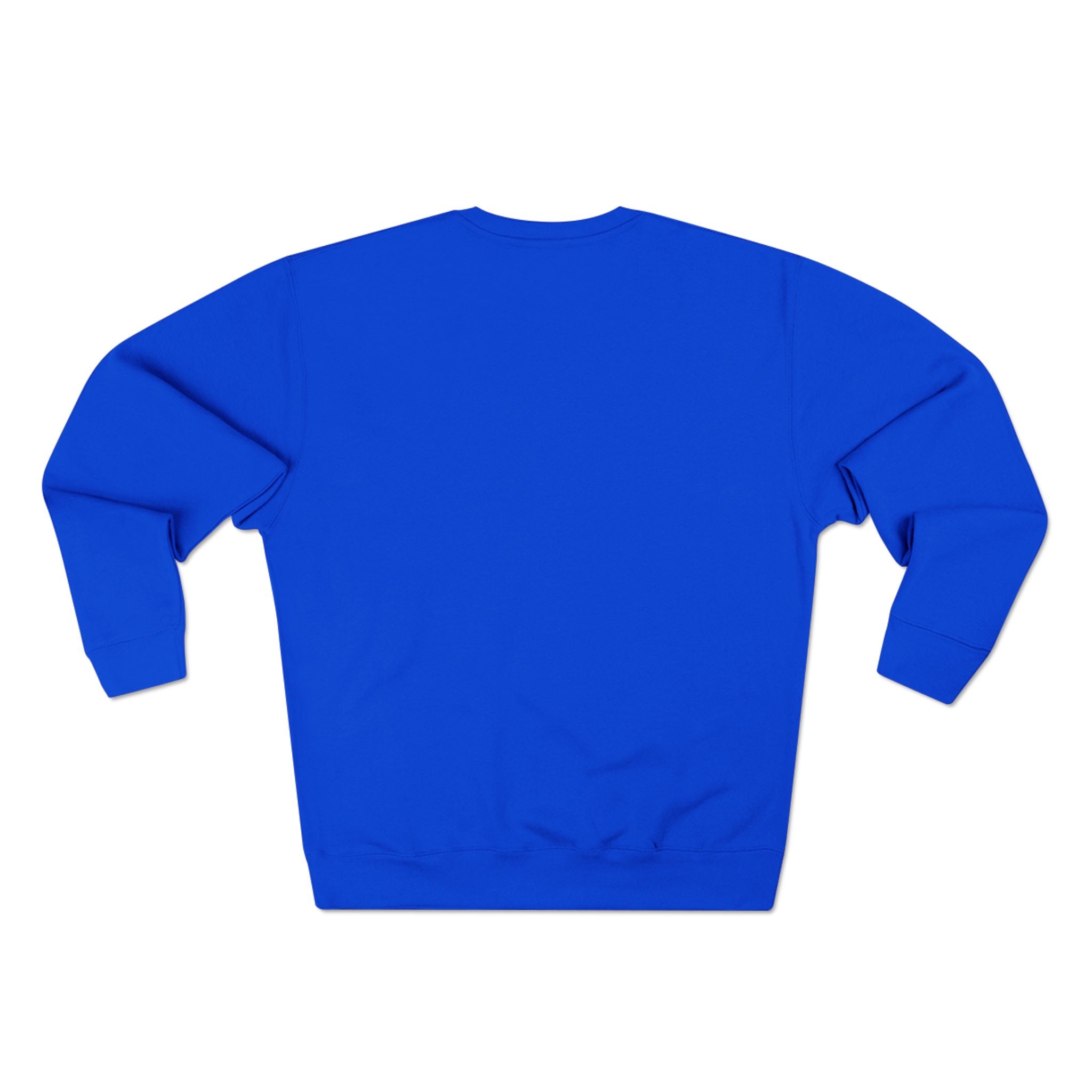 Blue sweatshirt on a white background